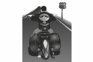 Байкер (в векторе)