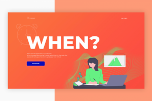 Лэндинг пейдж для онлайн-сервиса по тайм-менеджменту