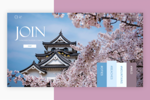 Главный экран для сообщества путешественников-блогеров