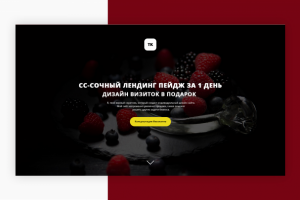 Лэндинг пейдж для дизайнера