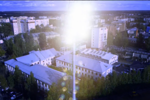 установка осветительных матч на стадионе под ч/м по bendi