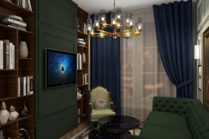 Небольшая гостиная в классическом стиле.