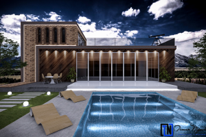 Здание в стиле минимализм