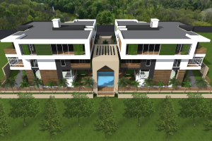 Фасад жилого дома г.Сочи