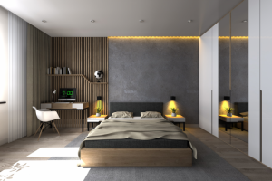 дизайн спальни в лофт стиле