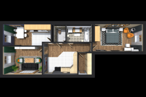 Расстановка мебели в 3D