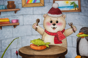 В гостях у Северного мишки. Фрагмент