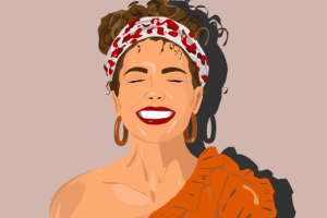 Улыбающаяся девушка