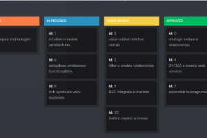 Kanban доска в стиле trello