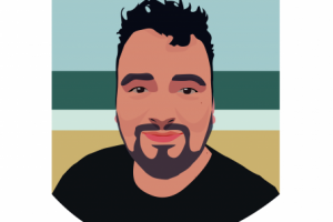 Портрет по фото до груди в векторе