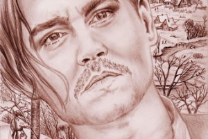 Джонни Депп. Рисунок карандашом.