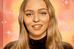 Лили Роуз Депп. Диджитал арт.