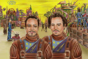 Иллюстрация к роману А. Нортон " Саргассы в космосе"