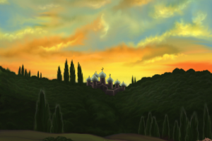 Вечер на Кавказе.