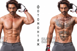 Фотомонтаж тату.