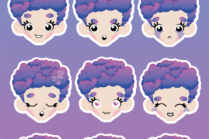 Стикеры "Маруся"