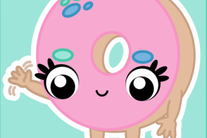 Стикер "Пончик"