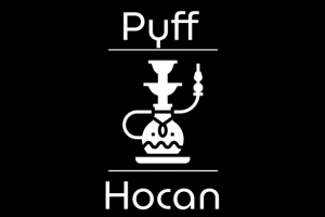 Логотип кальянной чёрнобелый вариант