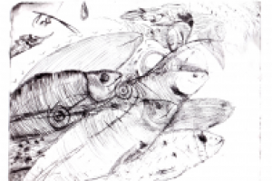 сухая игла, стекло