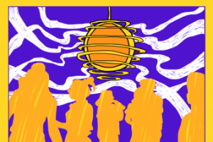 Афиша для вечеринки LUFT музыкального арт-пространства Werk