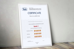 Сертификат для школы Английского