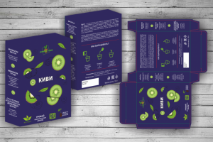 Дизайн упаковки Домашние грядки Киви