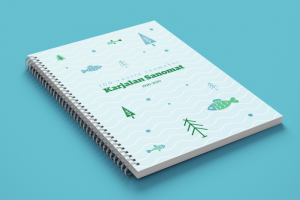 Макет обложки блокнота