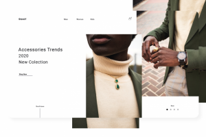 Первый экран с WOW-эффектом  - онлайн магазин