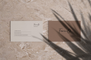 Логотип и визитка для магазина косметики