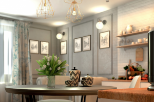 Проект двухкомнатной квартиры 65 кв. метров. Митино