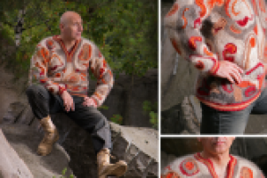 свитер ручной работы