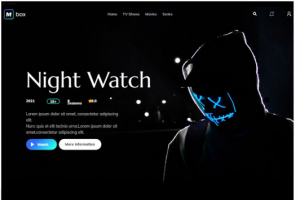 Верстка лендинг пэйджа Mbox