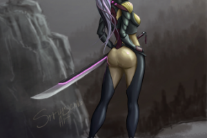 girl warrior with sword