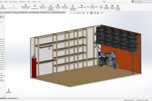 Макет гаража