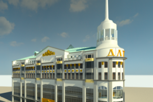 3D модель торгового центра ДЛТ