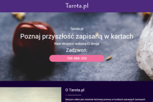 Лэндинг для Польского сервиса по гаданию на Таро