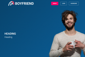 Интерфейс сервиса для знакомств