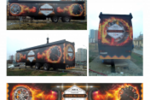 Оформление передвижного концертного комплекса