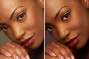 ретушь кожи