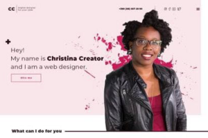 Особистий сайт веб-дизайнера Christina Creator