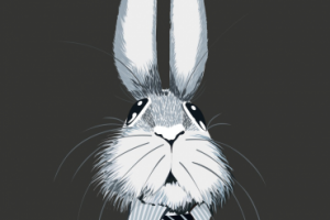 Портрет зайца (отрисовка в вектор)