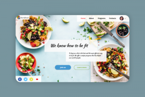 Дизайн для сервиса правильного питания