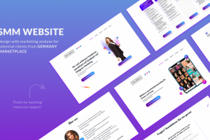 Дизайн сайта SMM тематики