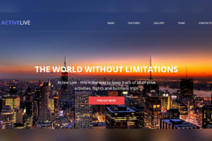 Сайт-визитка для компании ACTIVELIVE