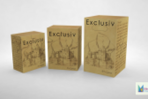 Фирменная коробка для упаковки водки