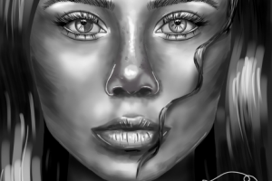 Черно-белый портрет