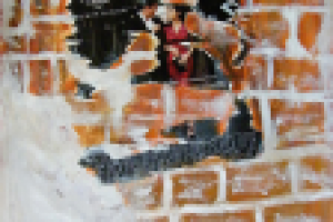 Картина - Сорванная афиша