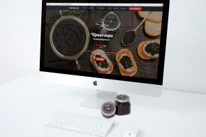 Лендинг страница по продаже чёрной икры