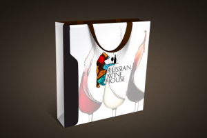 Логотип и фирменный стиль Русский винный дом