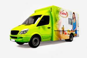 Дизайн оклейки промо-автомобиля Кальве